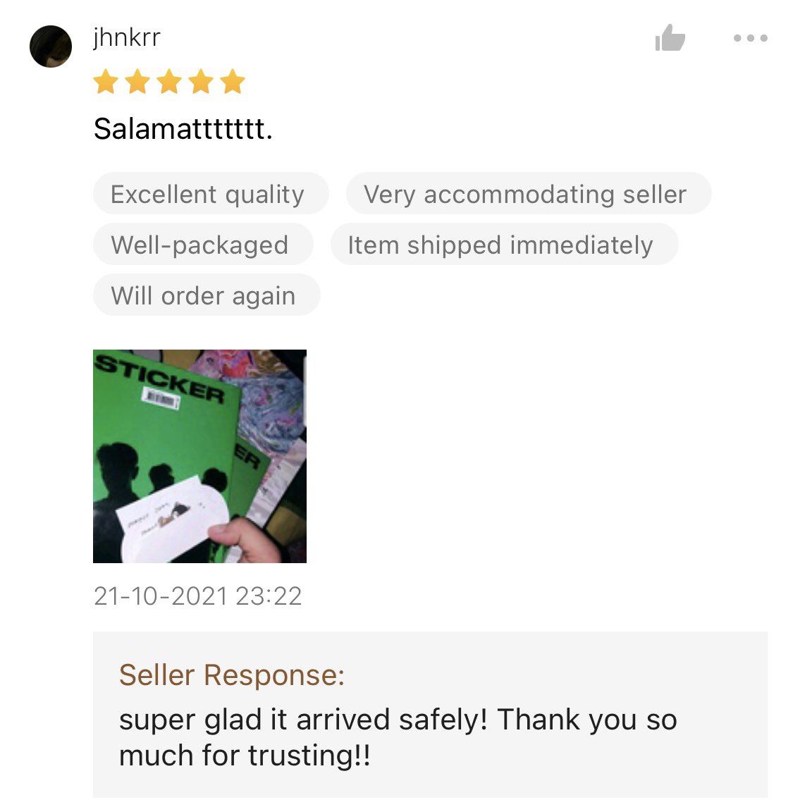 ldlcollective2's tweet photo. #LdlCollected
Some shopee feedback 🙏🏽 https://t.co/u75XToxjmt