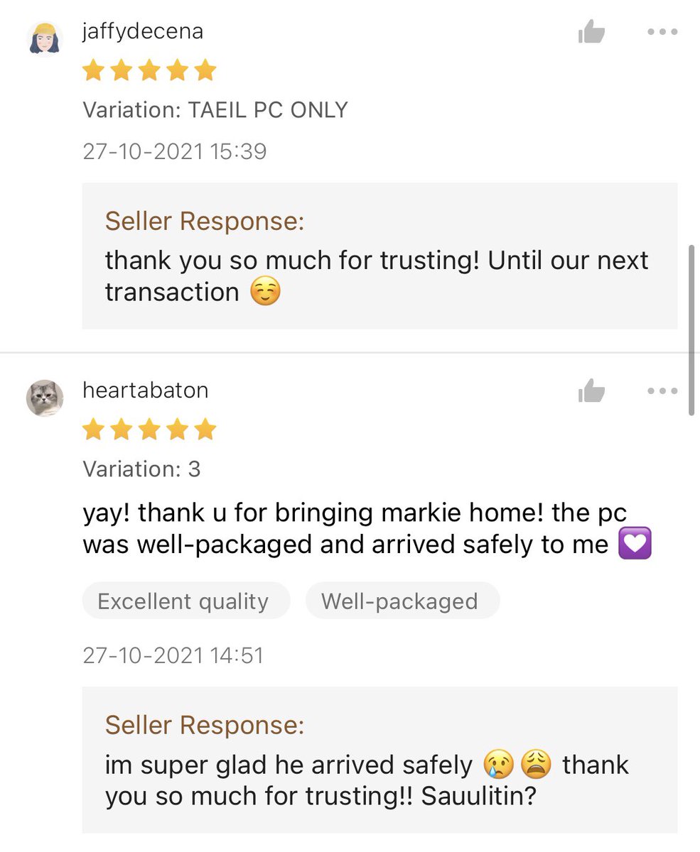 ldlcollective2's tweet photo. #LdlCollected
Some shopee feedback 🙏🏽 https://t.co/u75XToxjmt