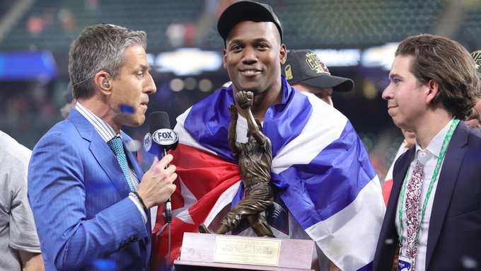 He&rsquo;s so damn cute, congrats to the @Braves &amp; the real mvp #JorgeSoler #cubanopride 🙌🏾🏆❤️&zwj;🔥 https://t<a class="tags" target="_blank" title="On Twitter" href="/?out=eyJ0eXAiOiJKV1QiLCJhbGciOiJIUzUxMiJ9.eyJpYXQiOjE3MjEyMTk3ODEsImlzcyI6InR3cG9ybnN0YXJzLmNvbSIsIm5iZiI6MTcyMTIxOTc4MSwiZXhwIjoxNzUyNzU1NzgxLCJyZWRpcmVjdF91cmwiOiJodHRwczovL3R3aXR0ZXIuY29tL0JyYXZlcyJ9.66P6yjVLJUvIV-Bbc048CXl08rNxrmd298npbosjNL-vcA8i-YBz9WoM1KYPweN6u8sXt4eGrzlnp2efzkW98w">@Braves</a><a href="/tag/jorgesoler"class="tags"><span>#jorgesoler</span></a><a href="/tag/cubanopride"class="tags"><span>#cubanopride</span></a>