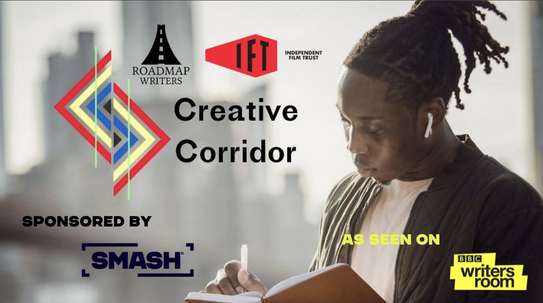 MySmashMedia's tweet photo. We are proud sponsors of the Creative Corridor by @I_F_T @roadmapwriters which is a new free professional development programme offering 5 ethnically diverse writer/producers the opportunity to learn about co-production and to pitch!
Deadline - 5th November 🎬
#pitchprotector https://t.co/FvuIrY5heJ