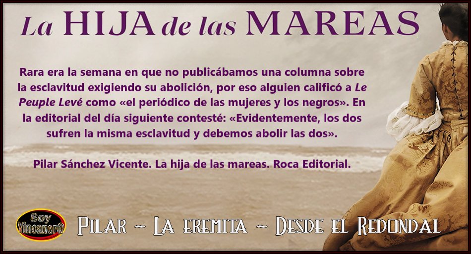 Discriminaciones por género y raza. LS #SoyYincanera #LaHijaDeLasMareas, de @psanchezvicente con <a href="/RocaEditorial/">Roca Editorial</a> <a href="/Ana_Kayena/">Kayena</a> <a href="/MartinGGema/">Gema Martin</a> <a href="/Lumarel1/">Elena</a> <a href="/misterioletras/">Loli</a> <a href="/garita73/">Margari</a>
<a href="/IslaMilPalabras/">LaIslaMilPalabras</a> <a href="/LeyendoEnK/">María Ligeia Amate La Klingonesa</a> <a href="/Librosxdoquier/">Librospordoquier</a>
<a href="/Angela_Andurina/">Ángela</a> <a href="/detintaenvena/">tintaenvena</a>