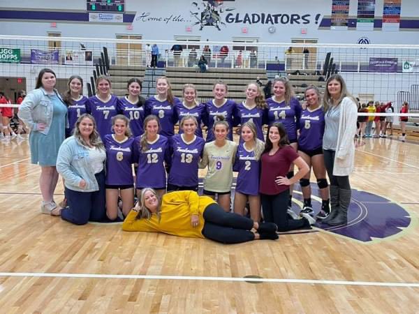 Come support your lady glads at the semifinals TONIGHT @ 6:30 home vs. Lake Fenton!!💜💛🏐