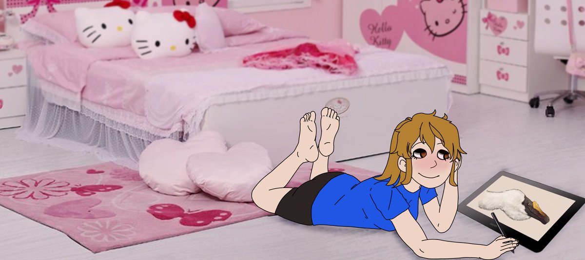 AshbieMoon's tweet photo. Ashbie draws a coelurosaur on her tablet. Original drawing by @Chrissyfrizz1 #ashbie #ashbiemoon #aspie #aspiegirl #aspiechan #dinosaur #coelurosaur #dinosaurart #dinosaurdrawing #digitalart #drawtablet #hellokitty #hellokittyroom https://t.co/JD7wSc5u5k
