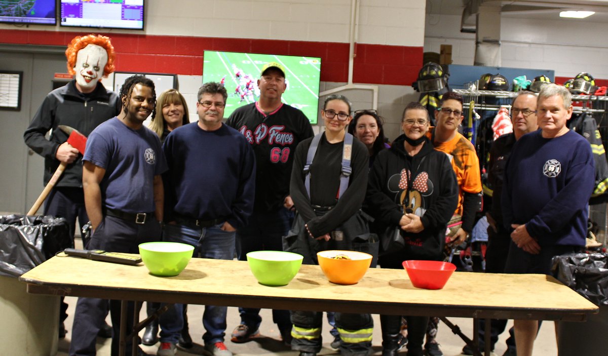 engineco9's tweet photo. Our volunteers had a great time at the Halloween Candy Check and seeing all the trick-or-treaters! 👻 https://t.co/IR6CyYjZyB