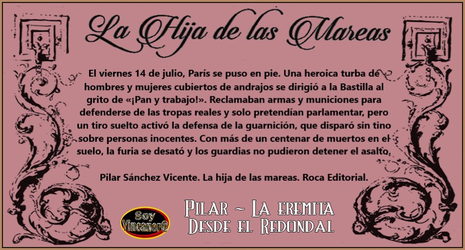 Allons enfants de la patrie...LS #SoyYincanera #LaHijaDeLasMareas, de @psanchezvicente con <a href="/RocaEditorial/">Roca Editorial</a> <a href="/Ana_Kayena/">Kayena</a> <a href="/MartinGGema/">Gema Martin</a> <a href="/Lumarel1/">Elena</a> <a href="/misterioletras/">Loli</a> <a href="/garita73/">Margari</a>
<a href="/IslaMilPalabras/">LaIslaMilPalabras</a> <a href="/LeyendoEnK/">María Ligeia Amate La Klingonesa</a> <a href="/Librosxdoquier/">Librospordoquier</a>
<a href="/Angela_Andurina/">Ángela</a> <a href="/detintaenvena/">tintaenvena</a>