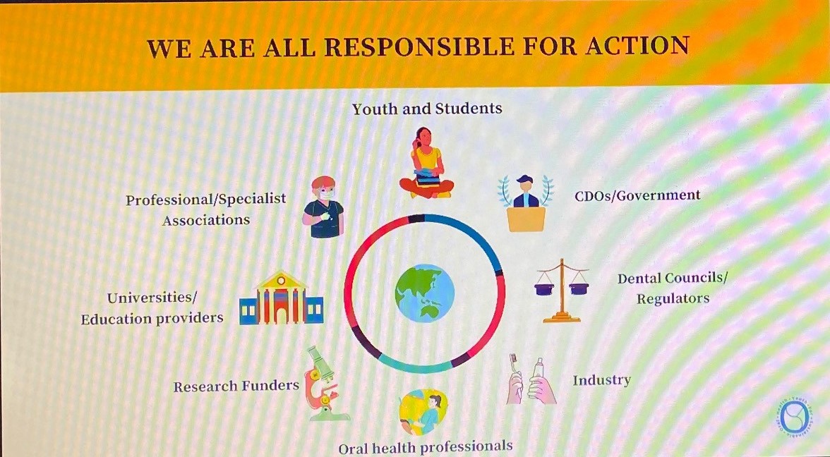 benoit_varenne's tweet photo. "We are all responsible for action!" The launch of the #oralhealthmanifesto &amp; call to action by the Youth for Sustainable Oral Health will undoubtedly remain as one of the major moments of #GlobalOralHealth event of the #COP26 . Stay independent &amp; keep the momentum going forward! https://t.co/PdmQCPCpmV