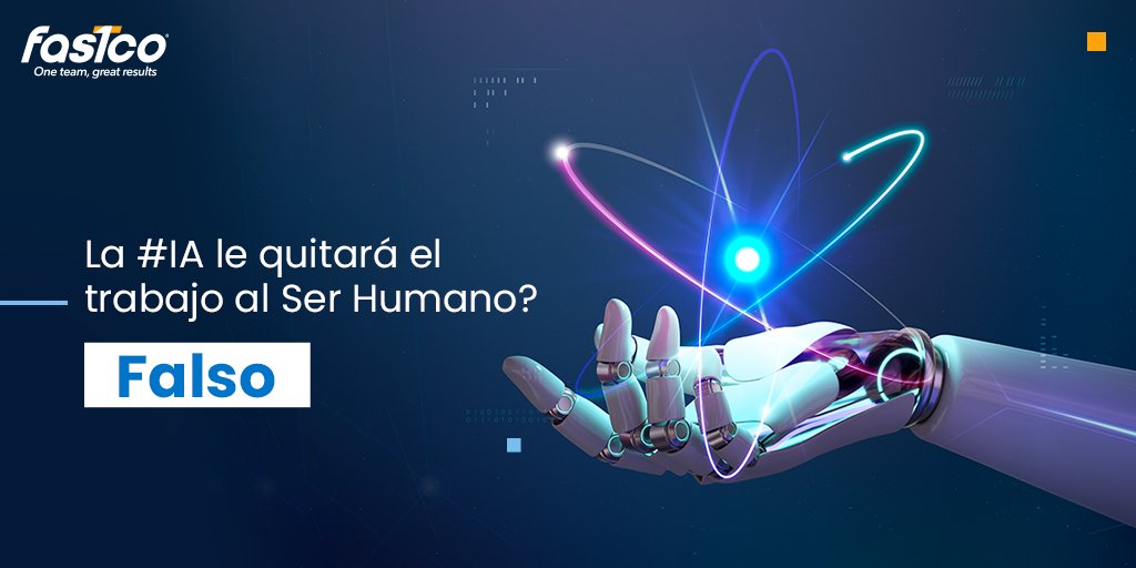 fastco_group's tweet photo. La #IA es una herramienta utilizada para automatizar procesos repetitivos y precisos, establecer #basesdedatos o resolver problemas complejos con gran cantidad de variables. El ser humano es el cerebro detrás de esto. Ambos se complementan para desarrollar labores. #Fastco https://t.co/K75kXnFOyA