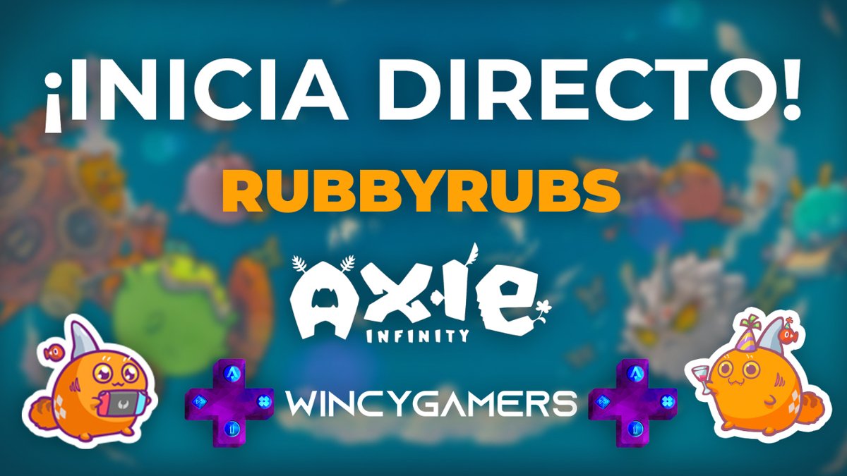 WincyGamers's tweet photo. 🔴 Ya está @RubbyrubsWTF en directo jugando #AxieInfinity en Twitch. Corred, vamos a disfrutar del show unidos!

➡️ https://t.co/ews8bCNDOH ⬅️ https://t.co/LLyBmRSpMM