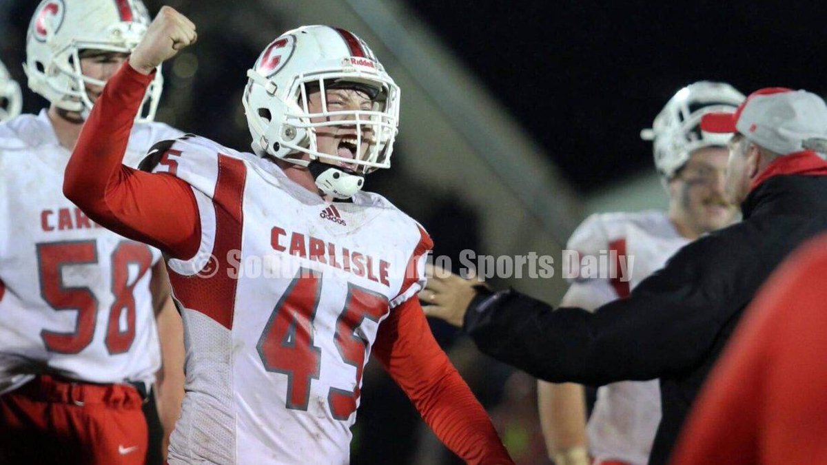 SWOSportsDaily's tweet photo. FOOTBALL: Carlisle surges into the D-V postseason, grinds down Reading to advance as the No. 13 seed in Region 20 ... Rick Cassano report &amp; 29 captioned photos https://t.co/lU3jneH8k1 @sidney_morris13 @KayleeLawson10 @CarlisleCheer_ @Tomcat3435 @CarlisleGBB #carlisleindians https://t.co/4BbGO9I4PW