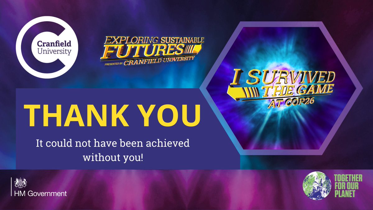 Huge thanks to all of our collaborators that worked on getting the Game to <a href="/COP26/">COP26</a> Green Zone, past &amp; present! 

<a href="/GemmaAdams3/">Gemma Adams</a>  <a href="/climaginaries/">Climaginaries</a>  <a href="/ScotClimateCA/">Scotland's Climate Assembly</a>  <a href="/thisistriad/">Triad.</a>  <a href="/oscarprinted/">Oscar Print&Display</a>  
<a href="/Forum4theFuture/">Forum for the Future</a>  <a href="/louise_a/">Louise Armstrong</a> @futuresforensic @JamesTGoodman