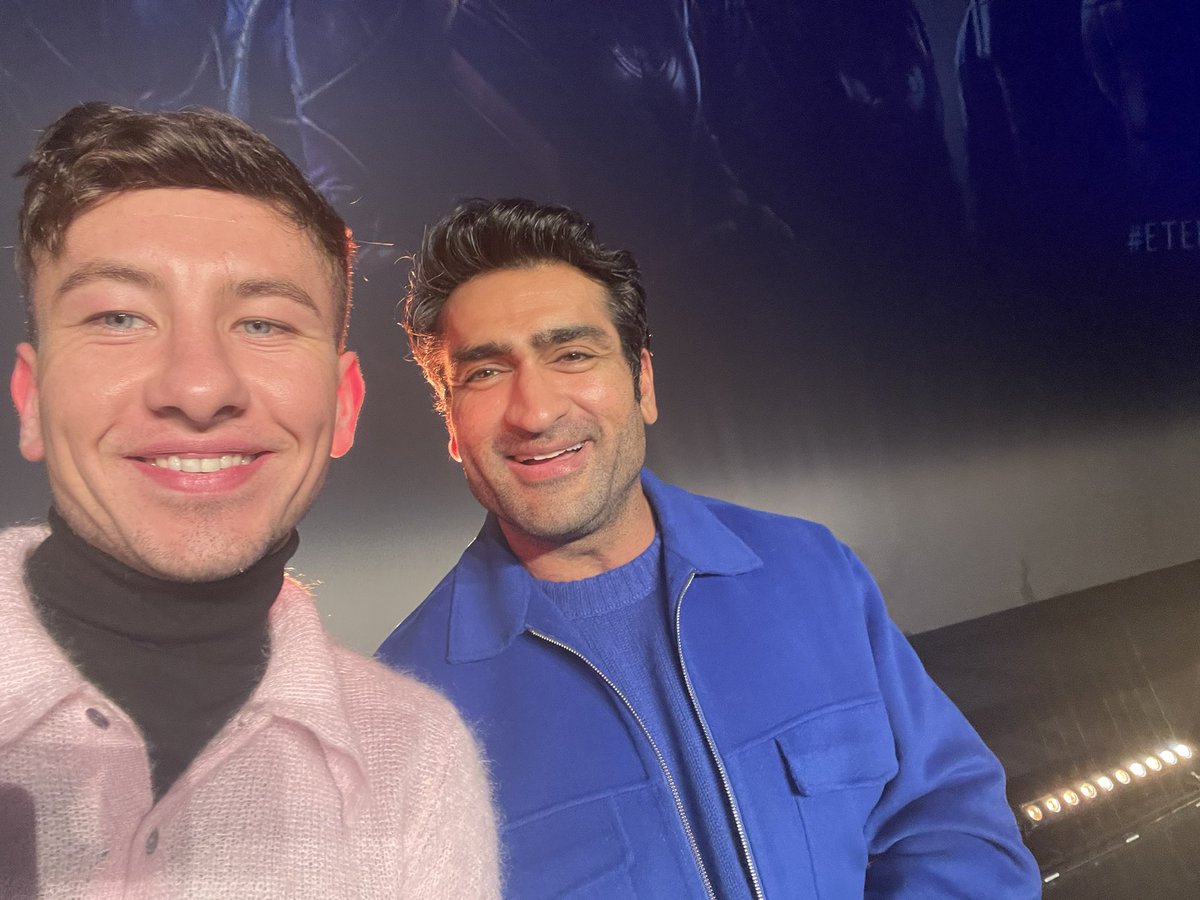 BarryKeoghan's tweet photo. ❤️ @kumailn  #Eternals https://t.co/nP6ebqP4EI