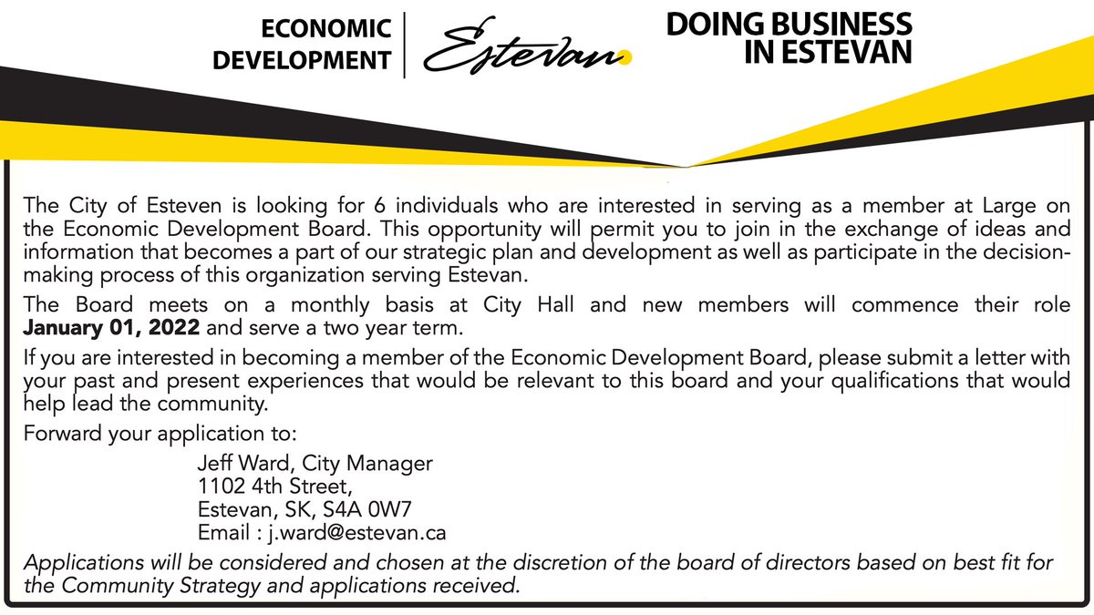 Estevan Economic Development tweet media