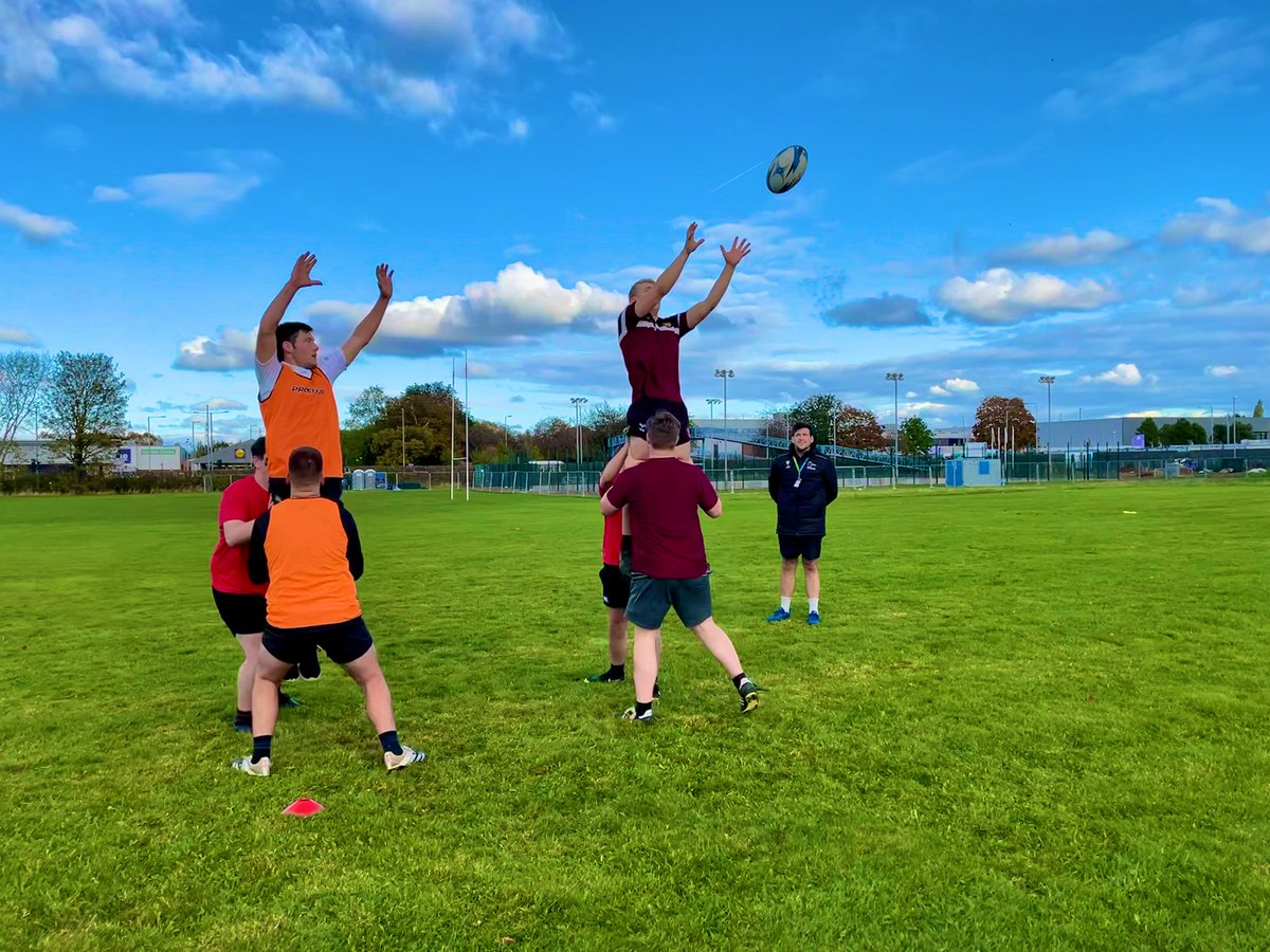 Coleg Cambria Men’s Rugby: First afternoon having the colleges come together for training 💪🏼 #CambriaEliteSport