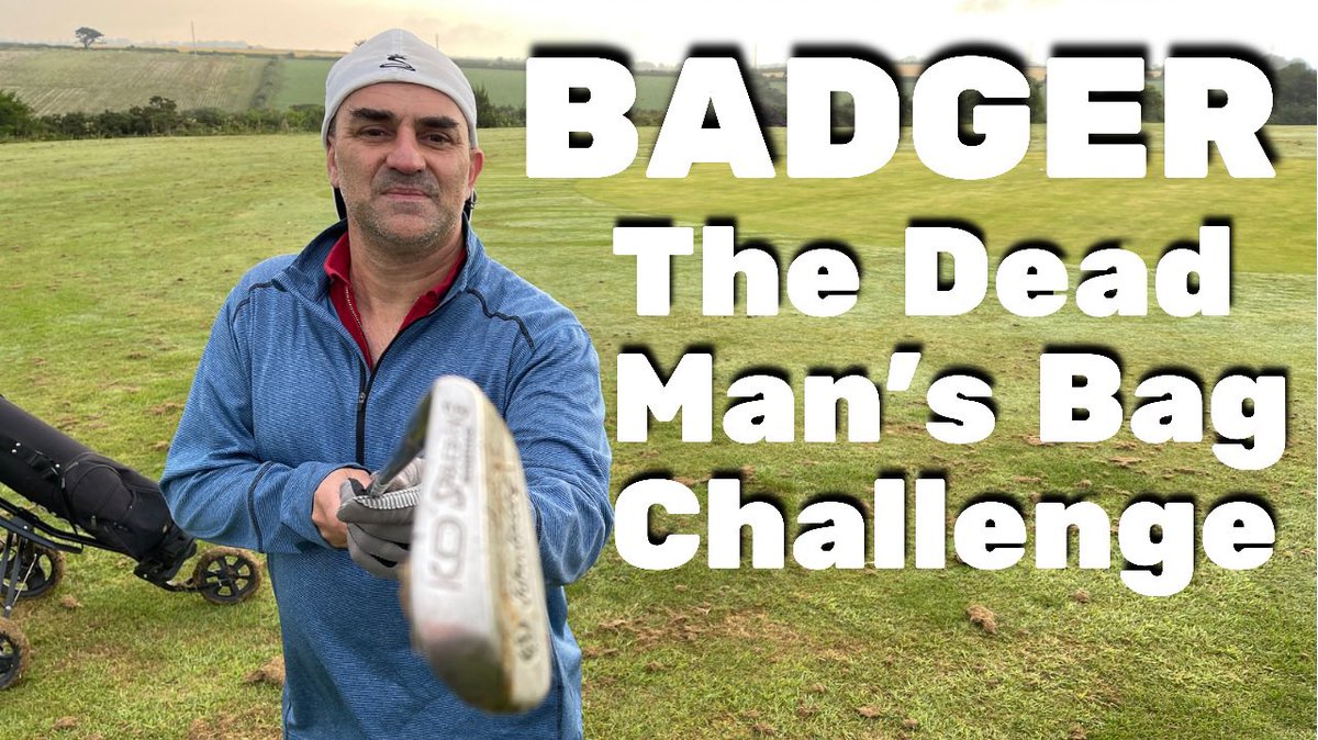 In todays video on Big Oggie Golf, filmed at <a href="/HayleGolf/">Hayle Golf</a> John Badger Griffiths takes on the DEAD MAN'S BAG CHALLENGE. BADGER (JOHN GRIFFITHS) youtu.be/ClvpxPWFLrg via <a href="/YouTube/">YouTube</a> GOOD LUCK BADGER. Please watch and subscribe. Please RT