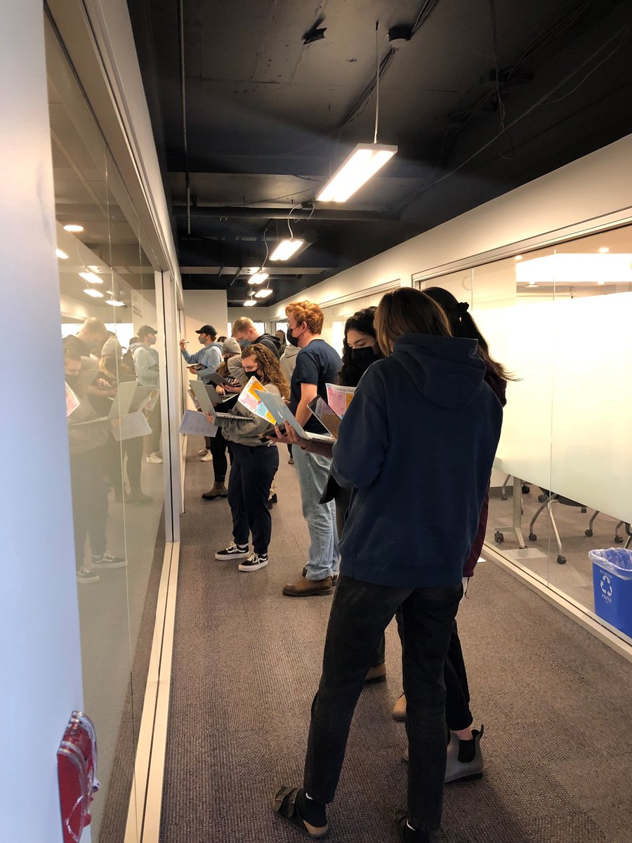 TWUeduc's tweet photo. Clarity builds confidence! 3rd year and post-degree EDUC students work to deconstruct Learning Standards, clarify proficiency, and write student friendly learning targets. Supported by Prof. Lui, Olding, and Laurie! #activelearning #cleariskind #designmatters #backwardsdesign https://t.co/cBSJVrKu1d