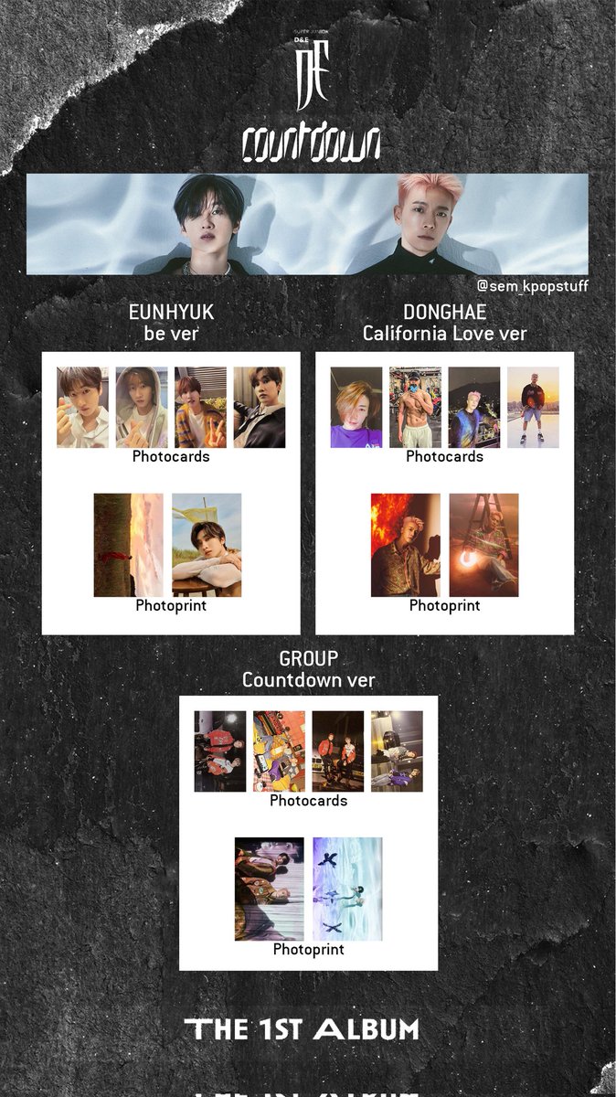 Photocard List | Super Junior | D&E | Countdown] #슈퍼주니어 #dne