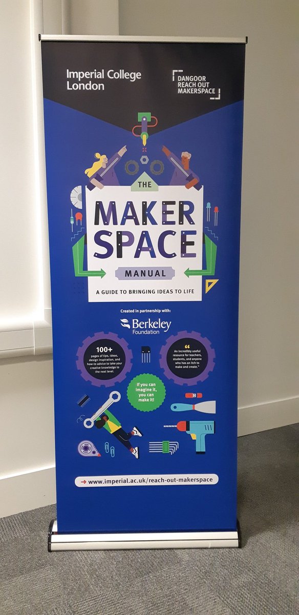 Had a lovely evening @imperialcollege celebrating the launch of their fantastic Maker Space Manual. Thanks for inviting me!