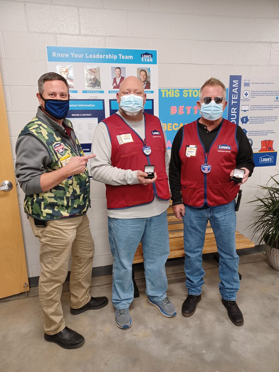 2020 Ring awards given out by 810 District Manager Steve Young to Lowe's store #1164 Wytheville Va <a href="/BenitoKomadina/">Benito.Komadina@Lowes</a> <a href="/steveyoung456/">Steve Young</a> <a href="/BrianTe58414379/">Brian Terry</a>