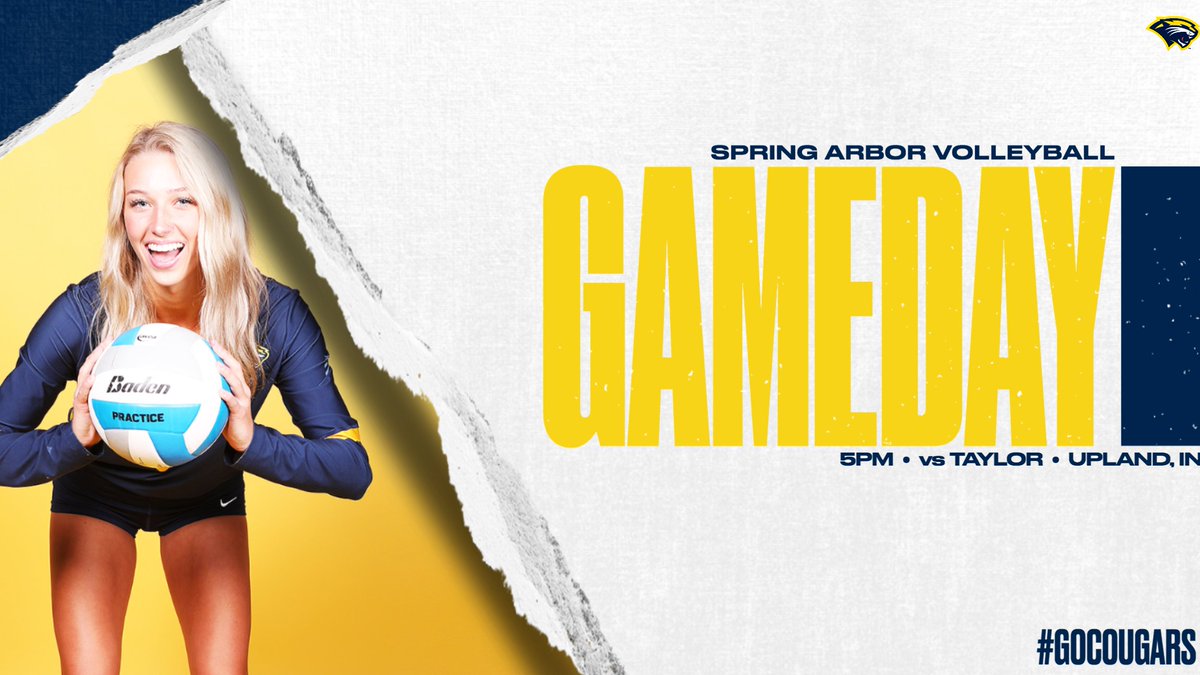 SAUCougars's tweet photo. 🏐  | #GAMEDAY

@SAUCougarsVB vs. (25) Taylor
Crossroads League Tournament

📍 Upland, IN
🕔 5pm
📺 https://t.co/kvZYu49FMI
📊 https://t.co/VqI6RdOOpZ

#GoCougars https://t.co/fXNQaqJYnH