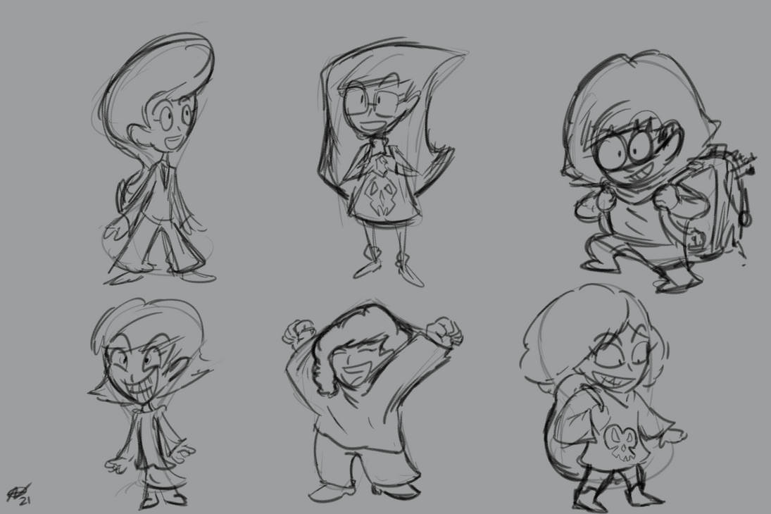 zandroworks's tweet photo. Kicking off more of my thesis work with some design sketches for the main character of my series pitch, Toni Terror. #wednesdayart #conceptart #sketchbook #scad #scad2021 #thesiswork #characterart #creepycartoon #cartoonartist #characterdesign #cartoonpitch #alexnart #toniterror https://t.co/EuYGhvUQpT