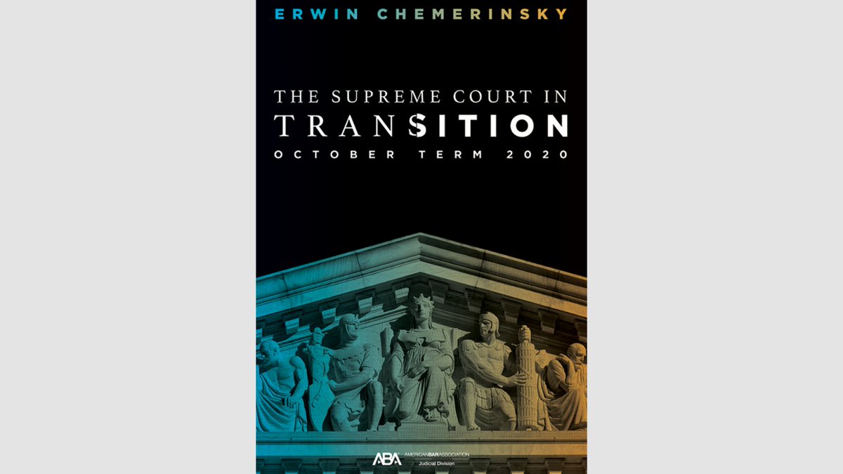 ShopABA's tweet photo. The Supreme Court in Transition: October Term 2020 looks back at the major cases addressed by the Court and provides a valuable focus on the implications of these decisions. Available now at https://t.co/9snDKvwLEY. @ABAJD https://t.co/NZA4lZuhxL