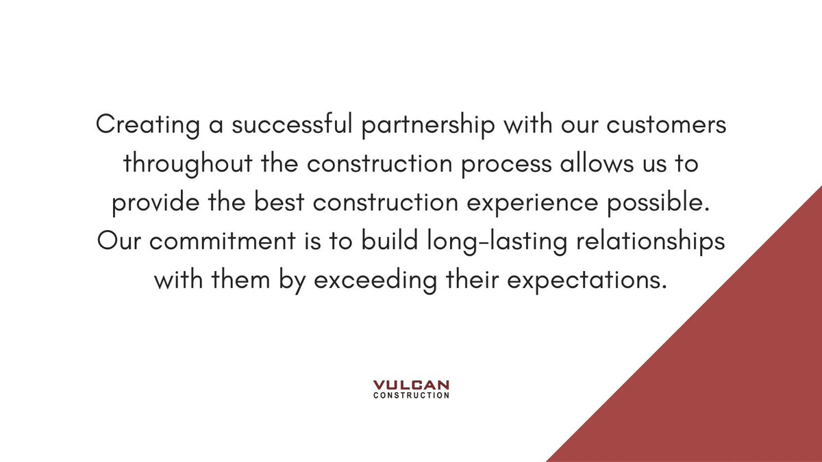 We want to make our customers happy and build long-lasting relationships.

#construction #constructioncompany #constructionbusiness
