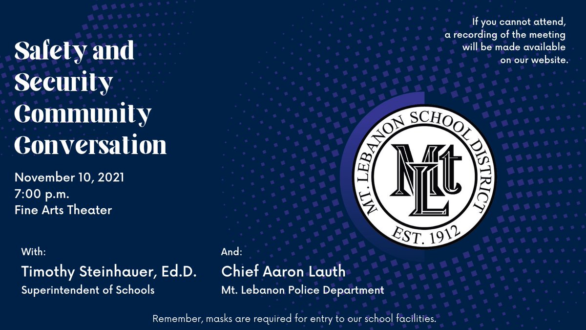 MTLSD's tweet image. We hope that you can join us! #LEBOProud 

@mtlsdsuper @MtLebanonPolice