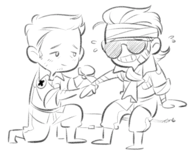 Quick #mkaz doodle for the night. #mgs #vkaz 