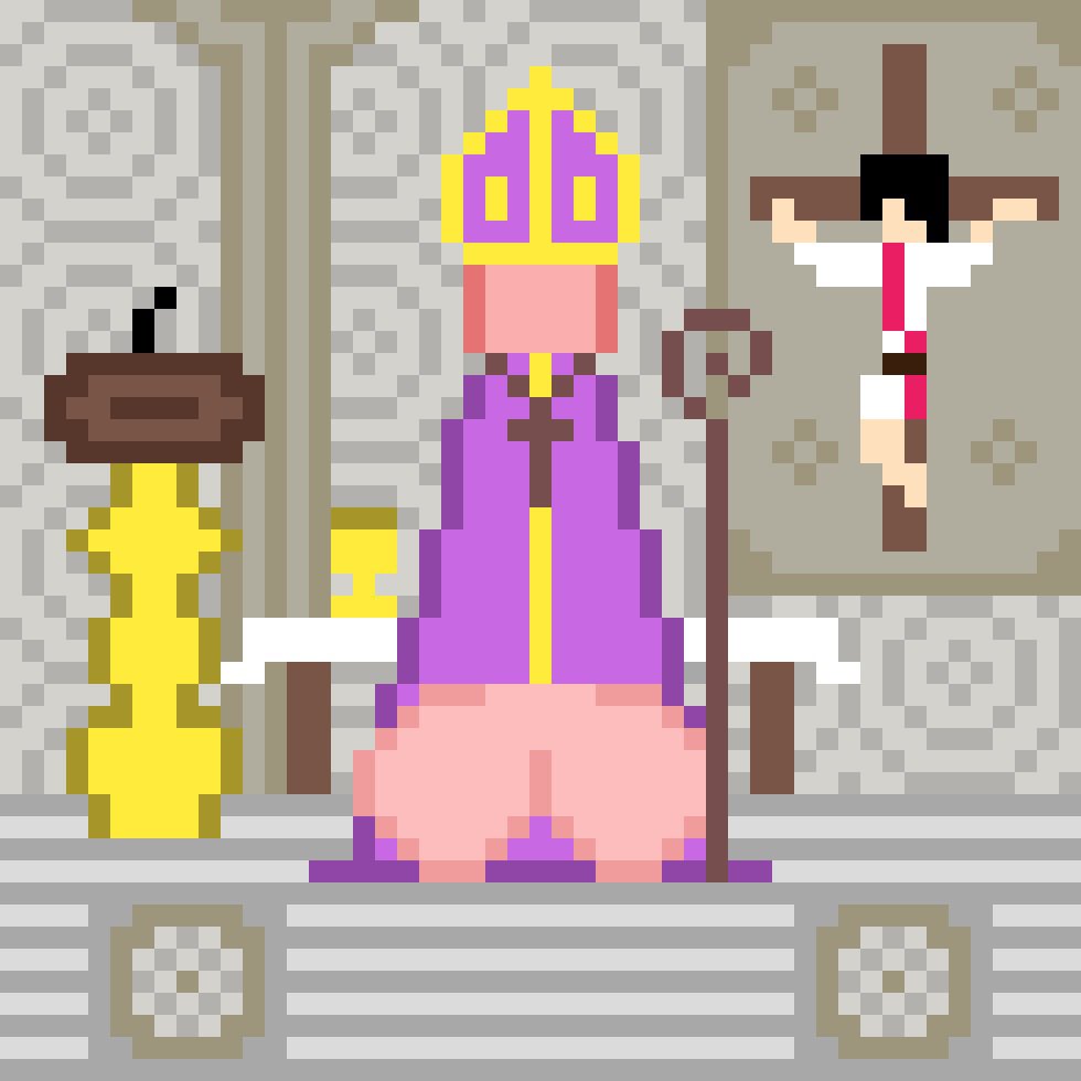 CryptuniqueC's tweet photo. The Ten Dick Commandment can be found in our Discord community... AMEN.⁣ ✝️ #NFT #crypto #cryptopunk #punk #punkclub #cryptopenis #pixelart #pixel #nftcollectors https://t.co/R9nUeuGkdb