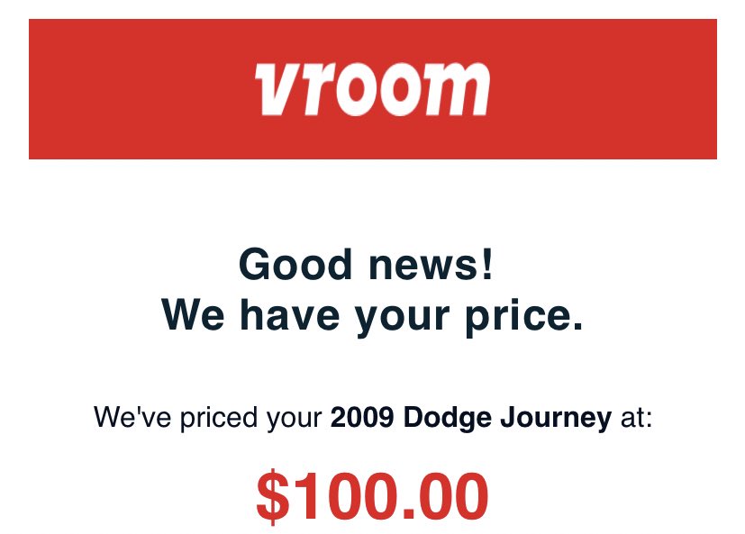 alexabmiller's tweet photo. When you hear car value is going up so you look into selling and you get this back…… imma go lay down https://t.co/tuMaw9iYrE