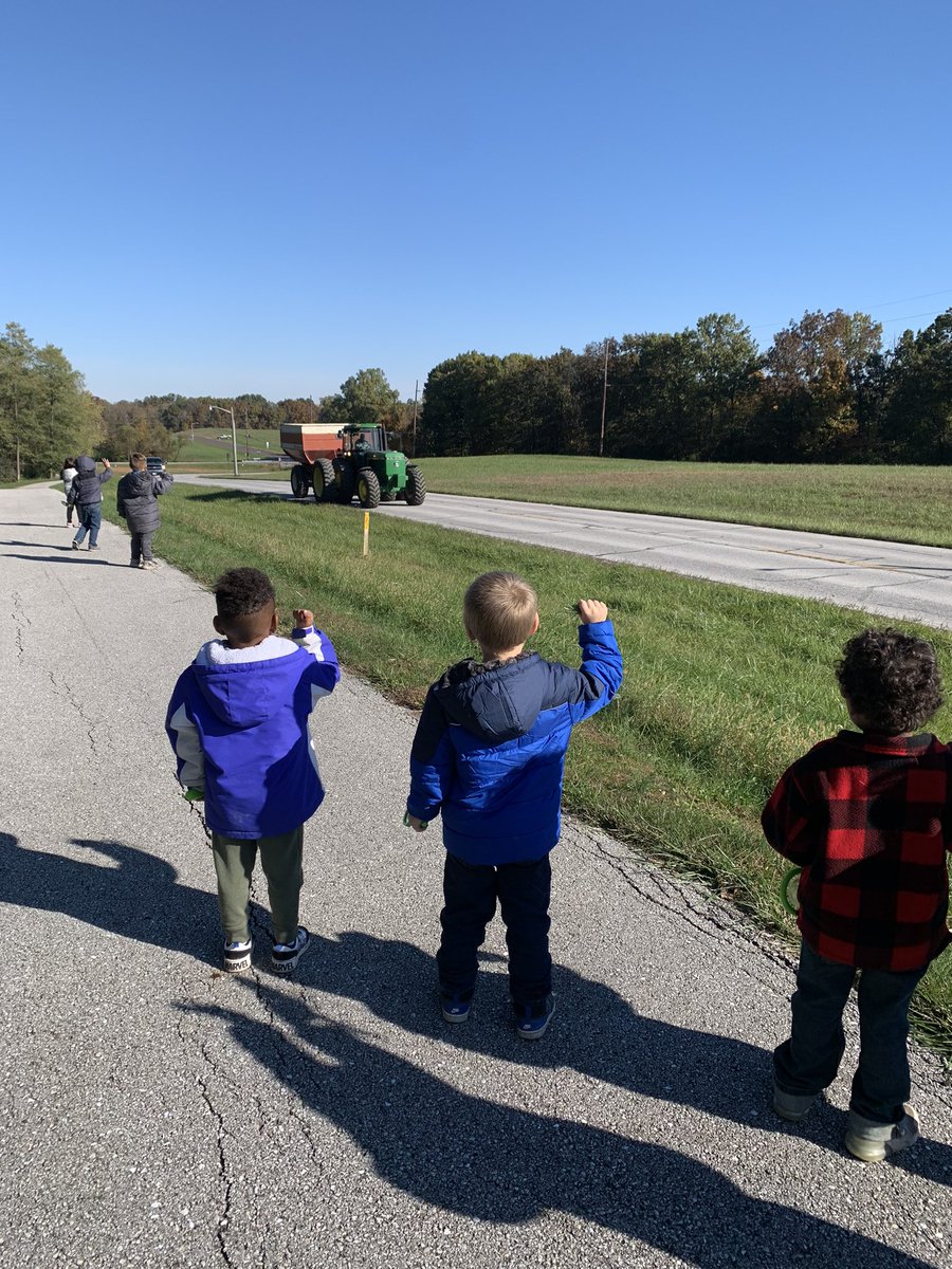 We were sooo excited to get to see this pass by on our walk today!!  He honked for us too!! #fecchornets #Fultonproud