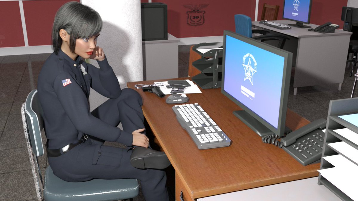 SeblonGames's tweet photo. Let me introduce you to Detective Loka. She's leading the police investigation into your wife's disappearance. #preview #game #gamedev #gamedevelopment https://t.co/LbgS72kwHy