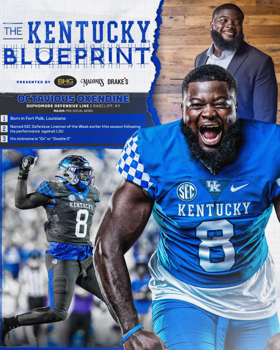 Kentucky Football (@ukfootball) on Twitter photo The Kentucky Blueprint x <a href="/octaviousoxend1/">octavi8us</a>.
#ForTheTeam 😼🏈 The Kentucky Blueprint x <a href="/octaviousoxend1/">octavi8us</a>.
#ForTheTeam 😼🏈