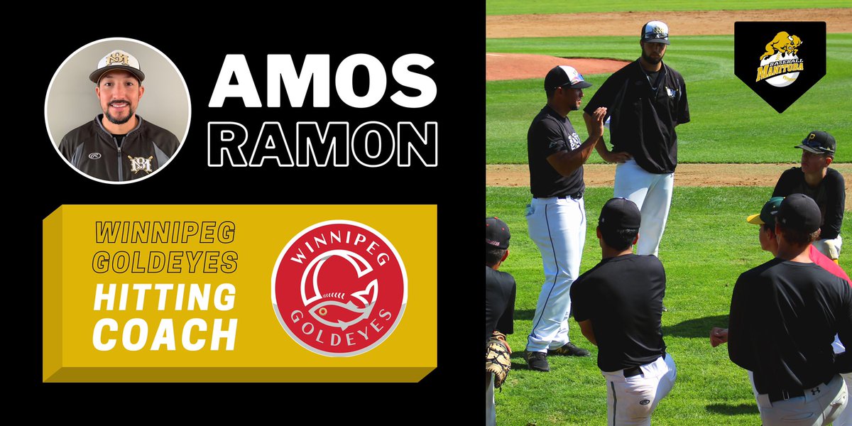 All of us at Baseball Manitoba want to congratulate former Provincial Team coach Amos Ramon on his new position as hitting coach for The <a href="/Wpg_Goldeyes/">Winnipeg Goldeyes</a>! Thank you Amos for all that you have done for our organization and good luck in this new chapter of your career!