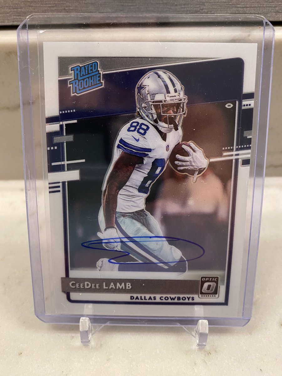 AtlRips's tweet image. 2020 Optic Ceedee Lamb /150 Auto - $160 delivered; firm #cardsforsale #thehobby #ceedeelambcards @HobbyConnector @Hobby_Connect @sports_sell