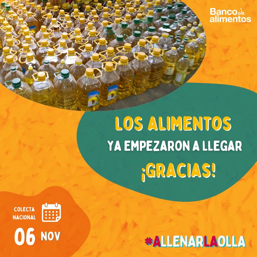 BdA_Py's tweet photo. Recibimos la primera donación: tenemos ya ¡casi 7️⃣.0️⃣0️⃣0️⃣kg! 🎉
Agradecemos desde aquí a Aduana Paraguay por ayudarnos #ALlenarLaOlla 🍲 con tan valioso aporte!
#Bda_PY #BancoDeAlimentos #BancoDeAlimentosPY #ColectaDeAlimentos2021 #Paraguay 🇵🇾 #SinHambre #CeroHambre #Gratitud https://t.co/mReFxcbMXb