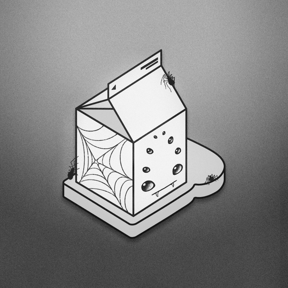 Visual_Jamie's tweet image. I love @milktoastnft 💜 Drew this for their Halloween contest 🎃