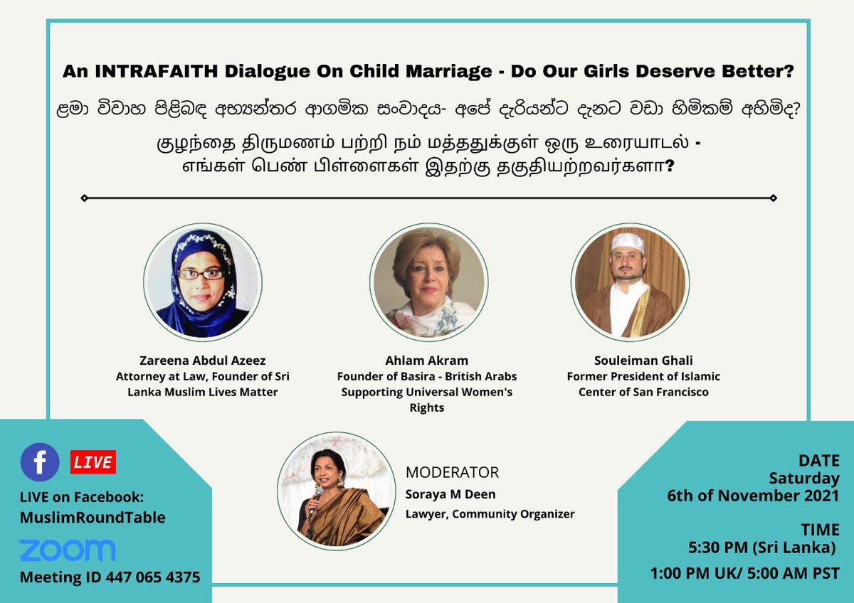 SoooMD's tweet photo. #IntraFaithDialogue-
The appointment of @TheroGnanasara to head a TaskForce on #OneLaw is a reflection of @GotabayaR narrow political agenda. It also reflects on our inabilities to advance reform, policy, advocacy &amp; laws within the Muslim community. #Shura - consultation =prayer! https://t.co/LfdoGbVvPA