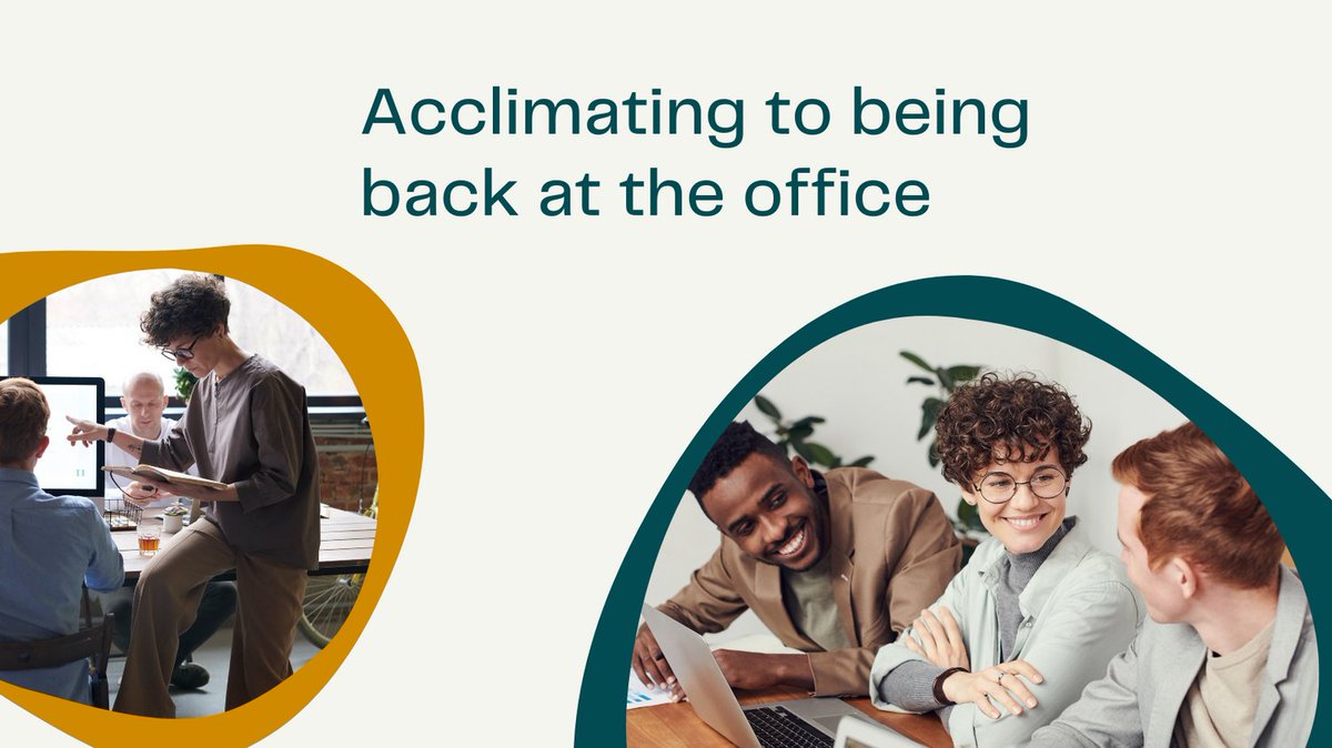 StackrockTalent's tweet photo. So how can you keep up your productivity while acclimating back to the office?
-Set up office hours 
-Keep your door closed if you have your own office
-Talk to your manager if you could benefit from 1-3 days WFH, in order to keep up on productivity. https://t.co/kZTpPafvCi
