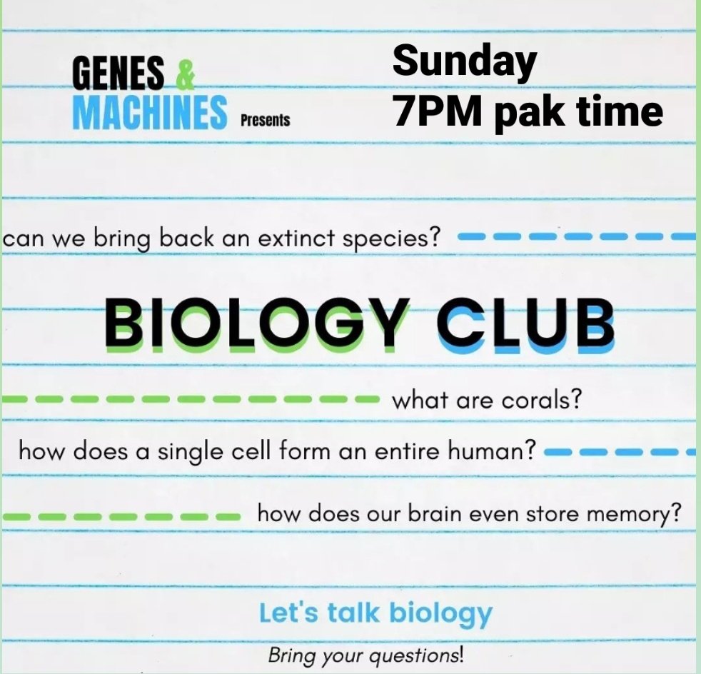 Genes_Machines's tweet photo. Does your mind reverberate with questions about life? Do you desperately want to discuss the mysteries of biology with other people?

So do we!

Join us for a casual, open-ended discussion about all things biology!

Register Here:
https://t.co/EASFSP8pAk https://t.co/TDxYSM51kS
