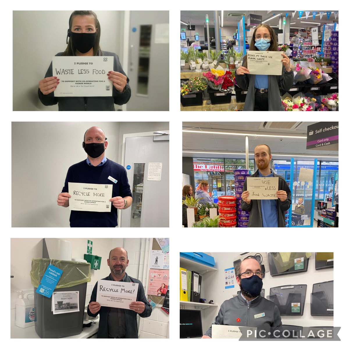 Gillian_Clark12's tweet photo. Introducing Co-op26 and showing our pledge to tackle climate change.🌎 #cop26  #coop26 #countusin @maria_dryburgh @Steve_Murrells @furnivalderek  #NO6region https://t.co/H85Fi4PxYt