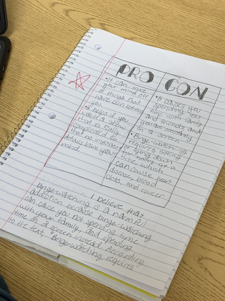 MrsRevak's tweet photo. Is binge-watching harmful? Students sharing their opinions, and responding to their classmates, with evidence on @Flipgrid. https://t.co/PkHQDdpghH