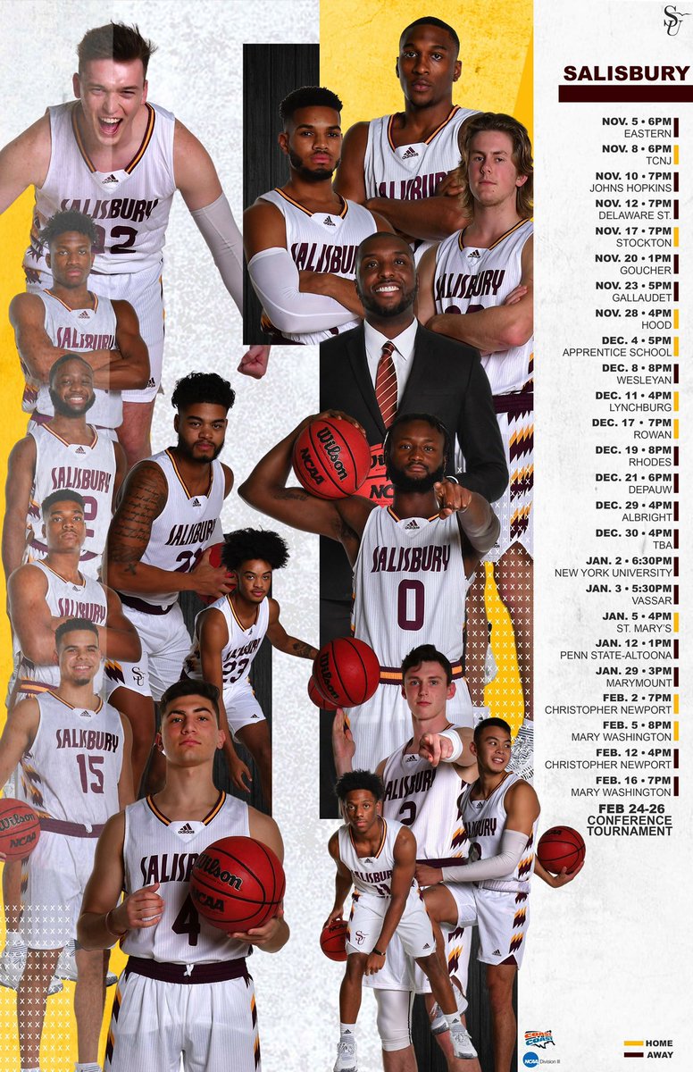 Salisbury Men's Basketball (@salisburymbk) on Twitter photo 👀A new look for schedule posters this upcoming 21-22 season! 
Spread the word….. the Gulls are BACK!!  🔥🏀 👀A new look for schedule posters this upcoming 21-22 season! 
Spread the word….. the Gulls are BACK!!  🔥🏀