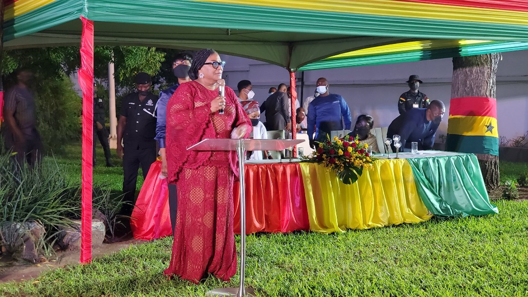 firstladyscup's tweet photo. The First Lady, Mrs Rebecca Akufo-Addo Speaking at the Official Launch Of The First Lady's Cup  #Firstladyscup https://t.co/tH2ngm2Xj1