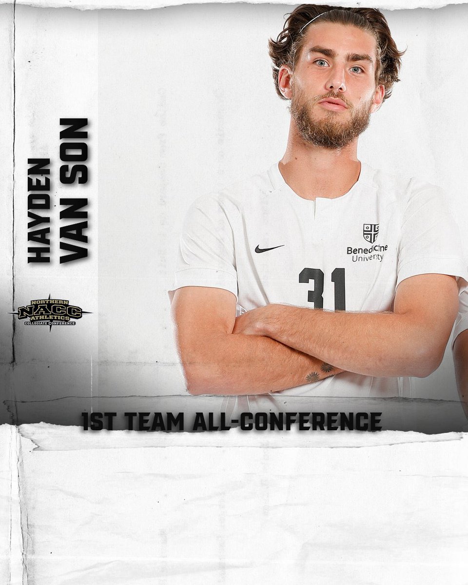 BenUMensSoccer's tweet photo. Big congratulations to @Lifeofootball @van_son31 &amp; Mike Szaflarski on their nominations for @naccsports 1st Team All-Conference!

#HailBenU
#NACC https://t.co/T3fqtBUPOn