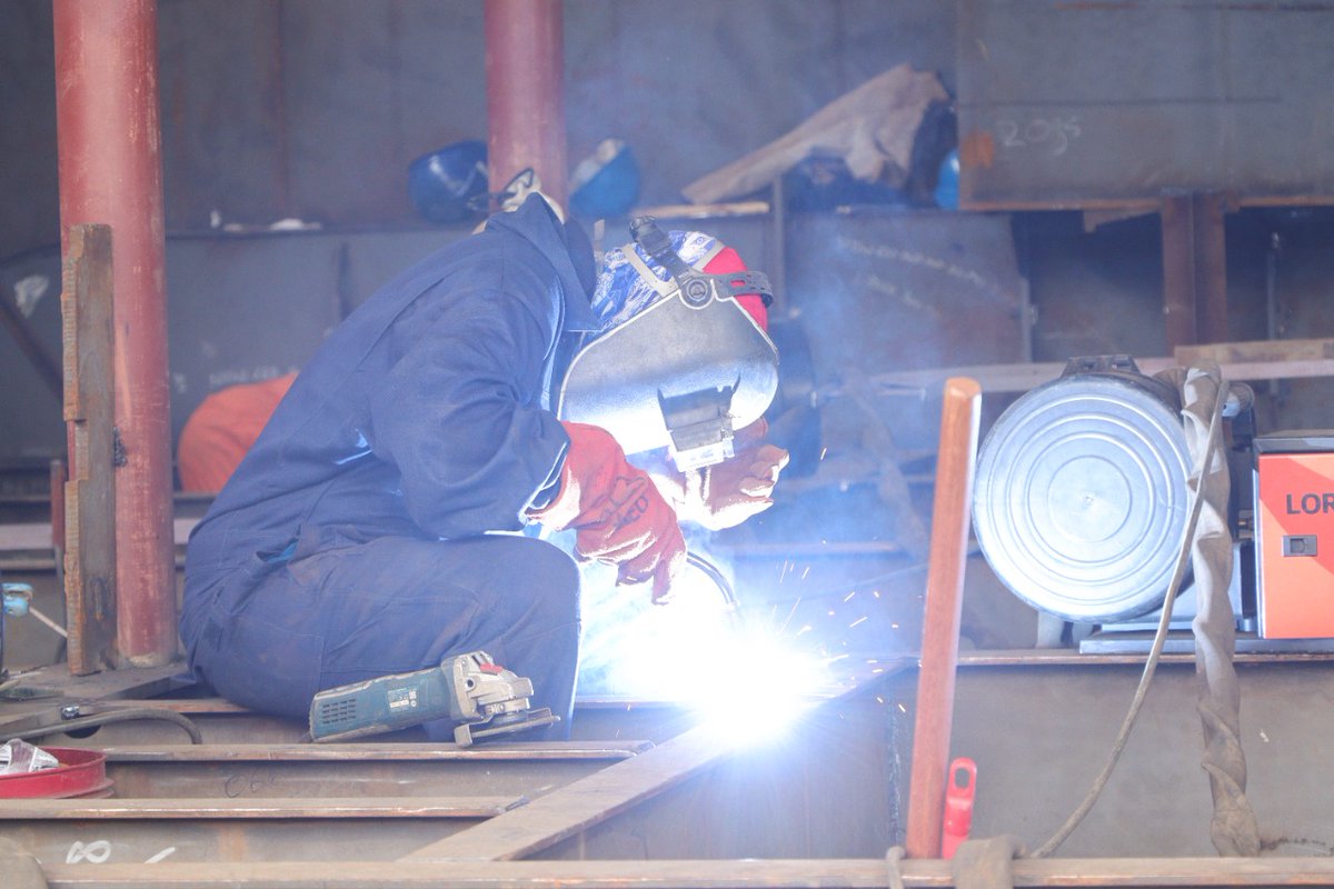 KenyaShipyards's tweet photo. Writing history. #Ferry #MvUhuruII #Shipyard https://t.co/dK8vIJlcp1