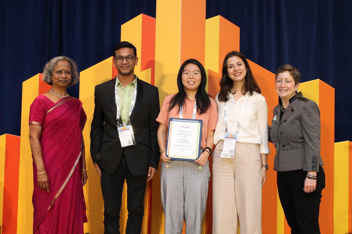 NU_INFORMS's tweet image. We congratulate our recent members, Mariana, Eugene, Akhil, Guyi, Harun and Nazlican once again. Thanks for all your hard work! #informs2021