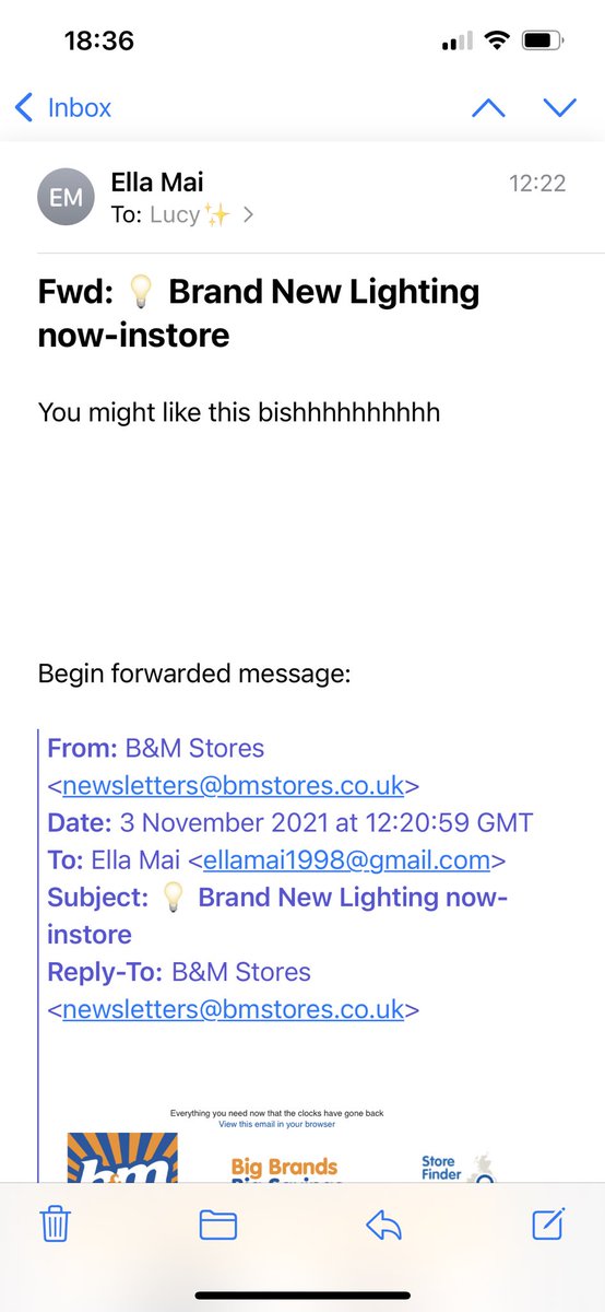 You know you’re an adult when ya mates start emailing you 😂😩 @ella_mai98
