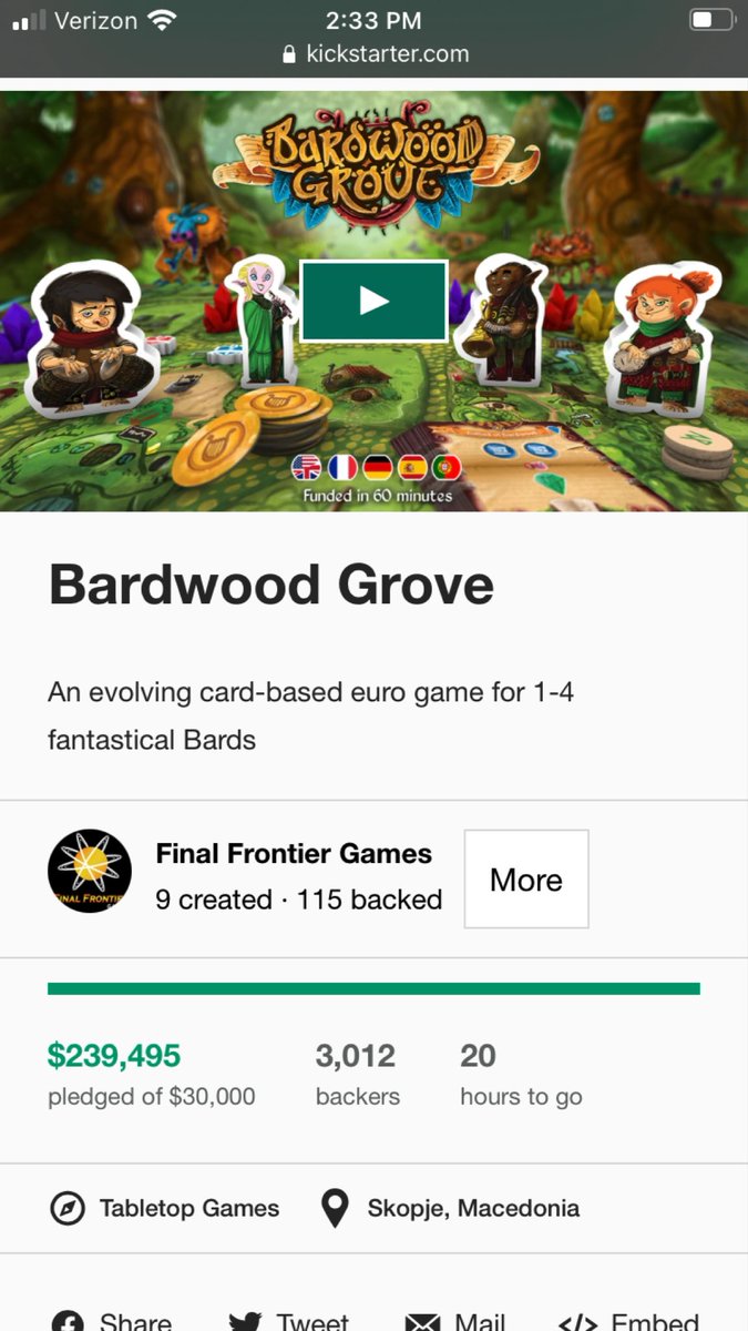 It’s the final countdown! *cue synth #boardgames #kickstarter <a href="/dr_vil/">Drake Villareal</a> <a href="/FinalFrontierG/">Final Frontier Games</a>