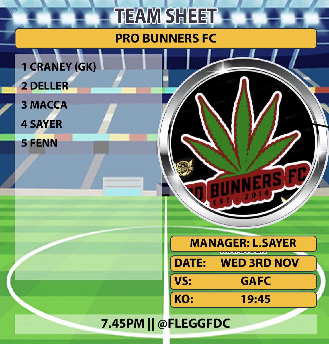 BunnersFc's tweet photo. 🔴⚫️||TEAM NEWS👀||⚫️🔴                      Still struggling to get a squad but the boys go again @theFDCflegg to try and get the +3pts ||#upthebunners|| https://t.co/NJVvMn5yWr